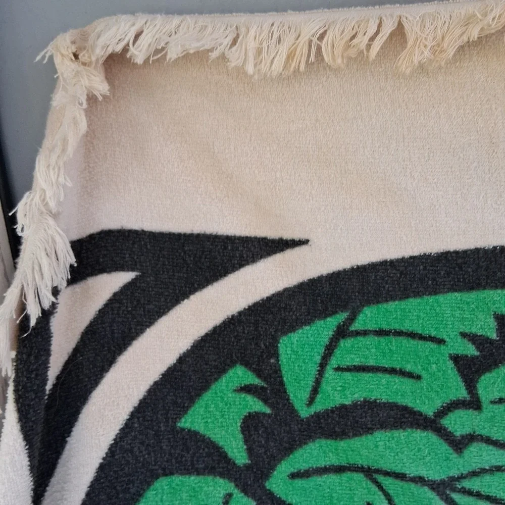 Rare Vintage Royal‎ Pacific Wildlife Safari Beach Towel Zebra Graphic Print VGVC